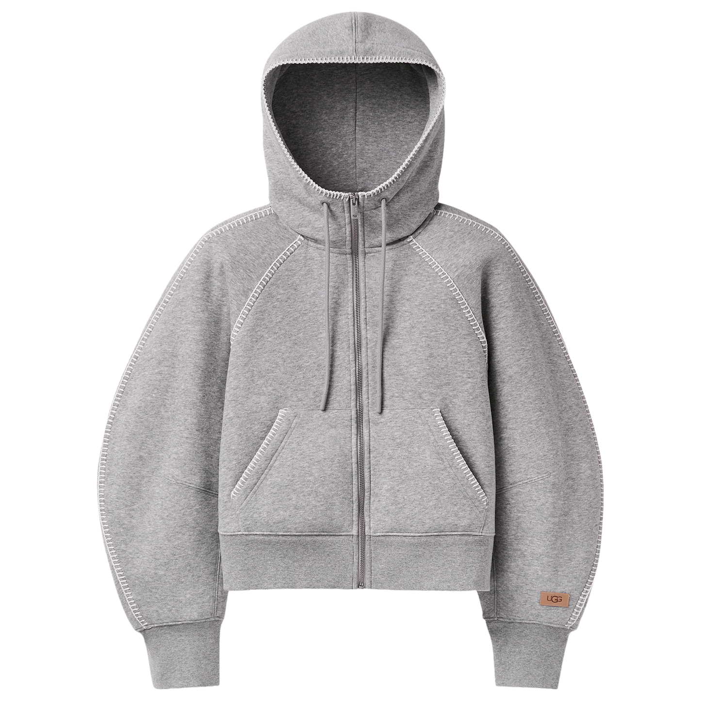 UGG Classic Full Zip Hoodie - Women's - Grey Heather