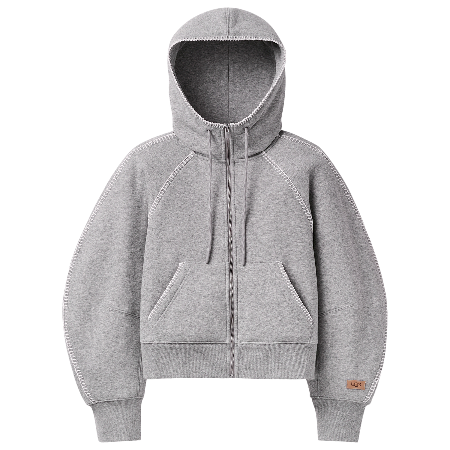 UGG Classic Full Zip Hoodie - Women's - Grey Heather