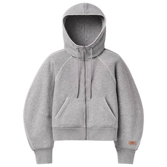 UGG Classic Full Zip Hoodie - Women's - Grey Heather