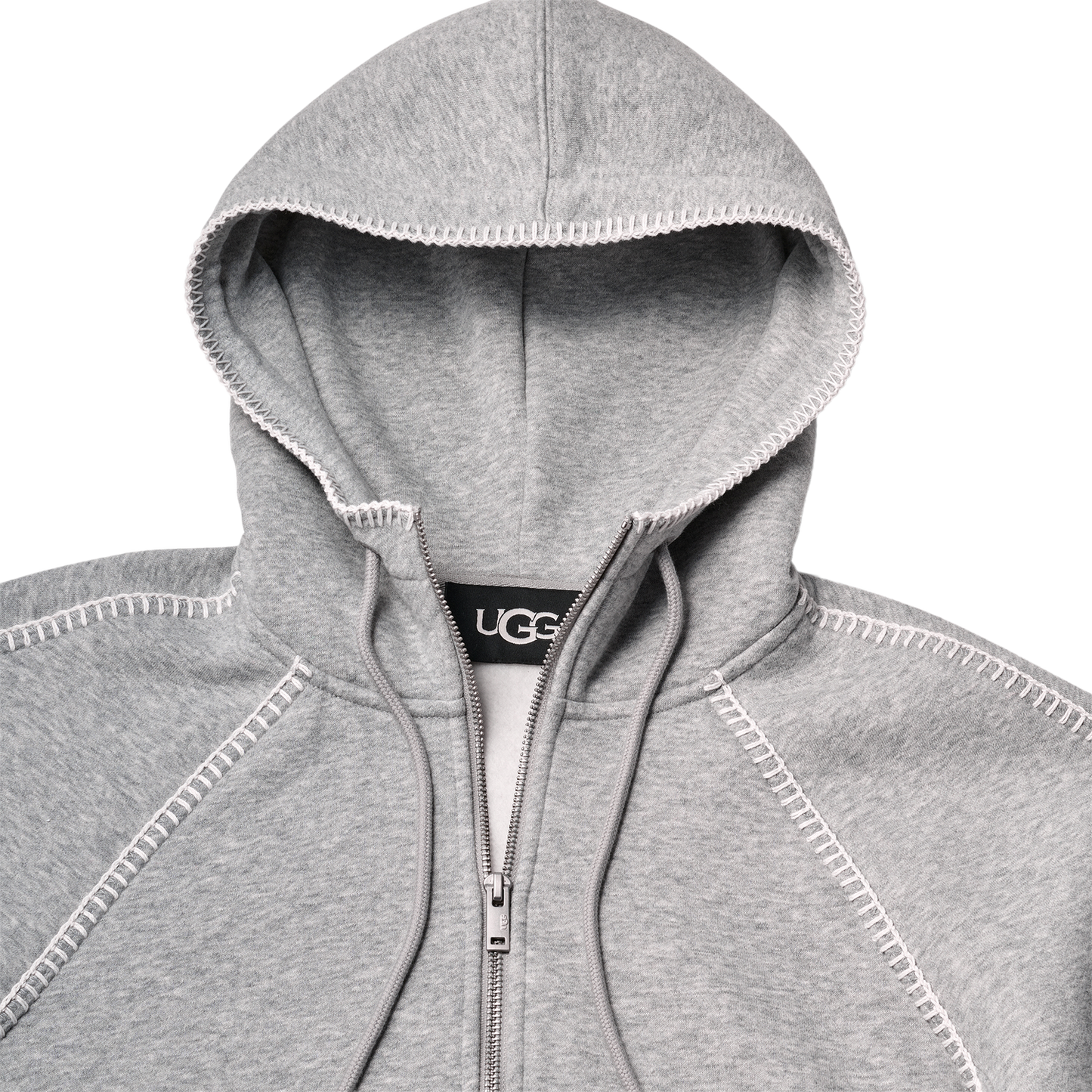 UGG Classic Full Zip Hoodie - Women's - Grey Heather