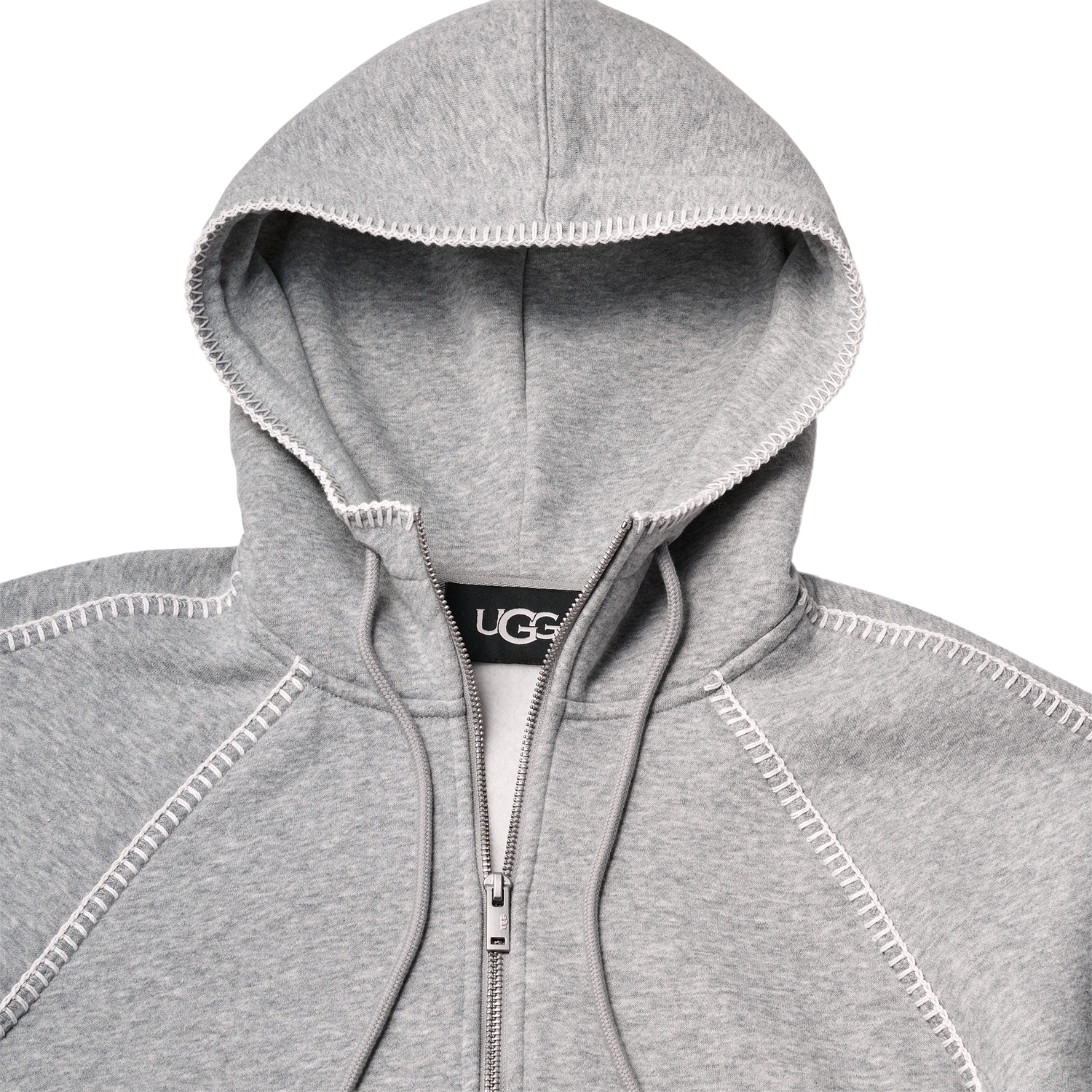 UGG Classic Full Zip Hoodie - Women's - Grey Heather