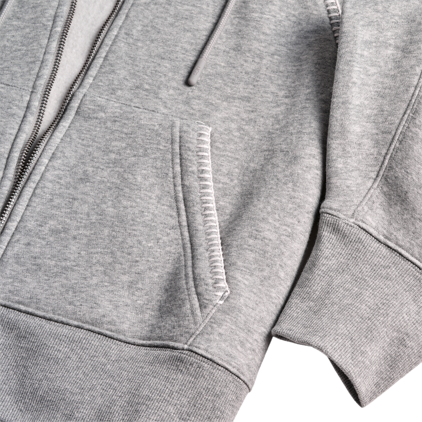 UGG Classic Full Zip Hoodie - Women's - Grey Heather