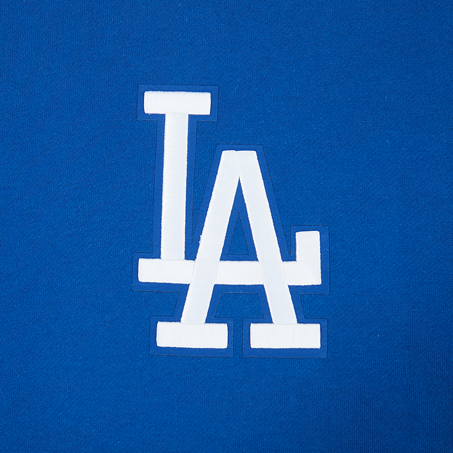 Pro Standard Dodgers Living Large Drop Shoulder PO Hoodie - Men's - Blue/White/Gray
