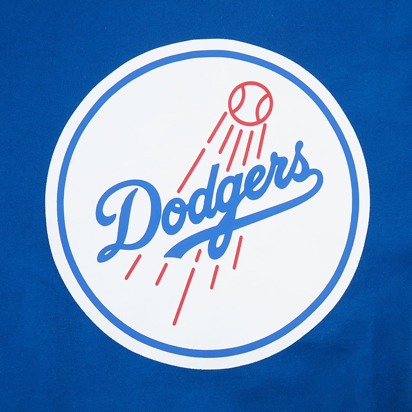 Pro Standard Dodgers Living Large Drop Shoulder PO Hoodie - Men's - Blue/White/Gray