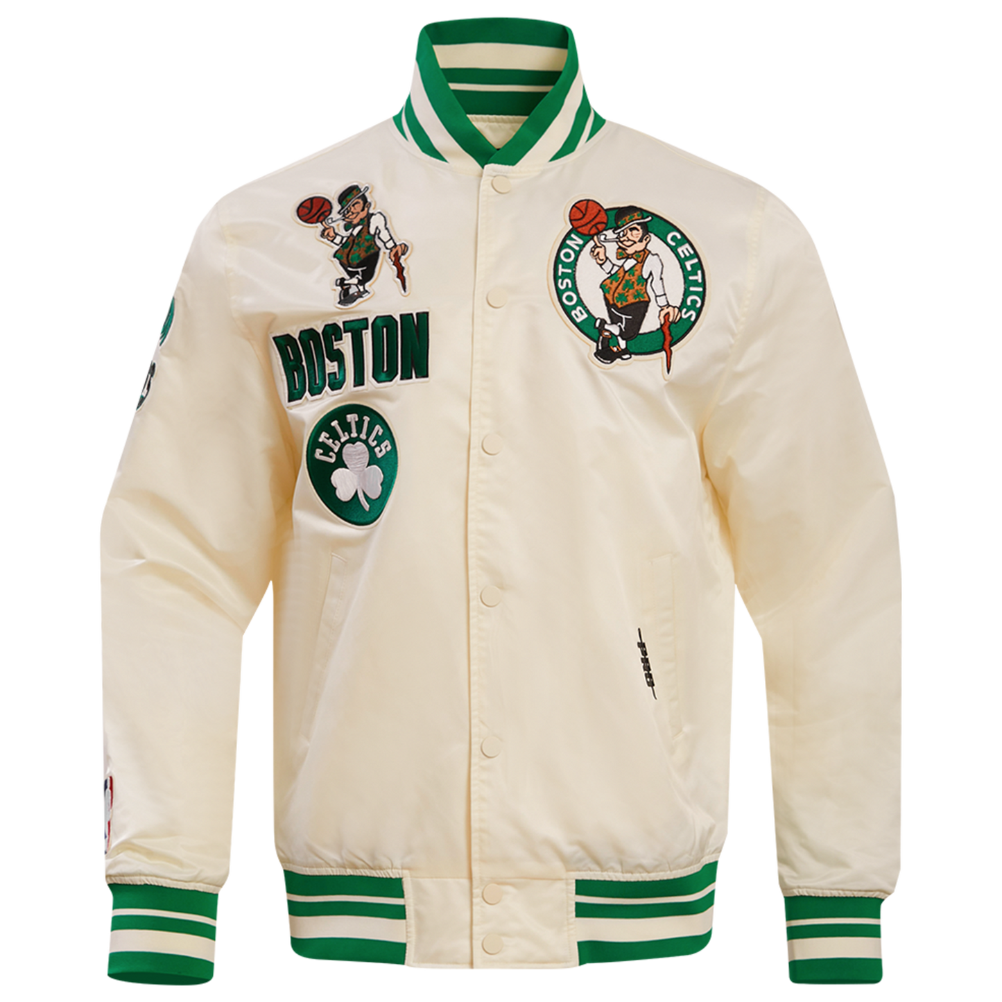 Pro Standard BOSTON CELTICS SATIN JACKET - Men's - Eggshell