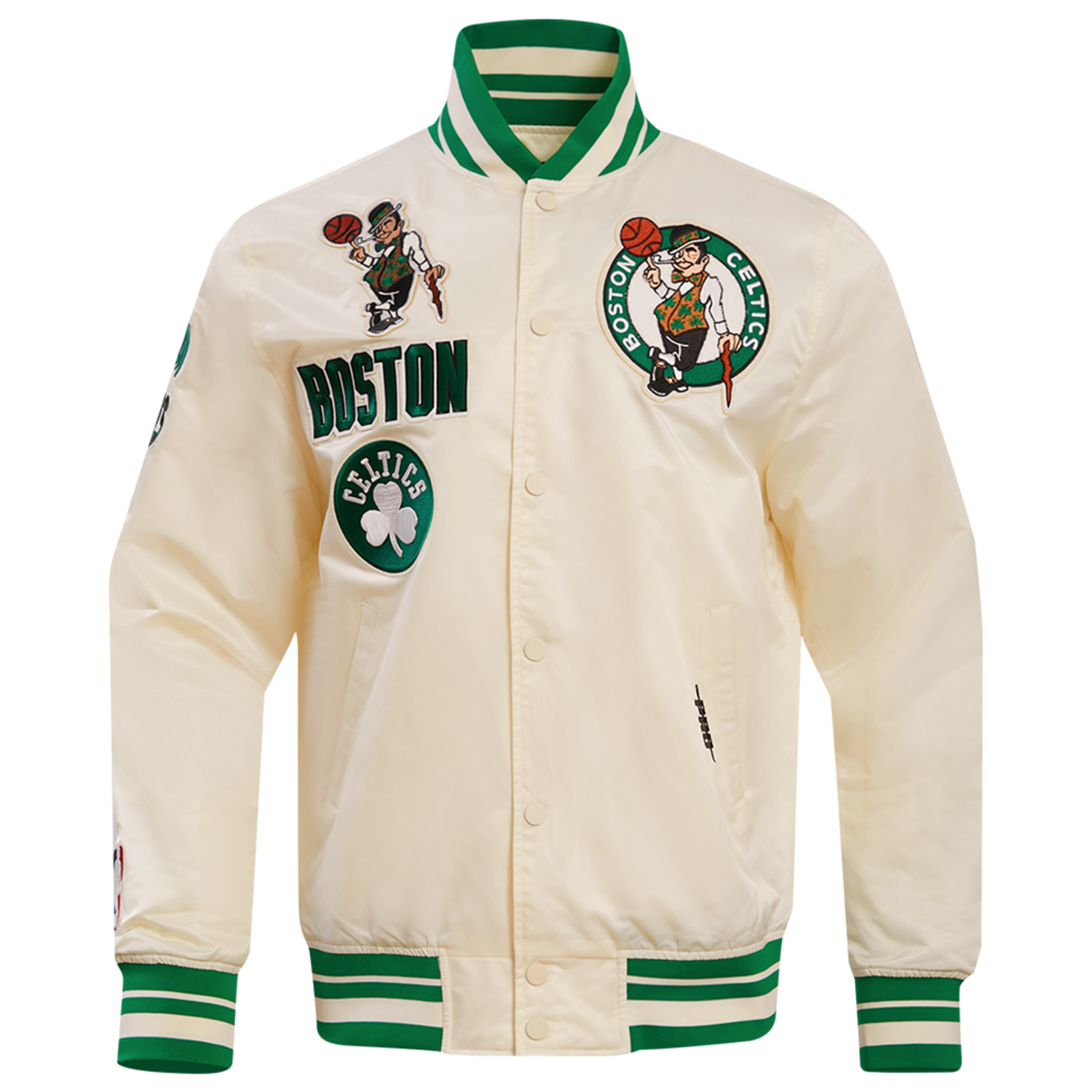 Pro Standard BOSTON CELTICS SATIN JACKET - Men's - Eggshell