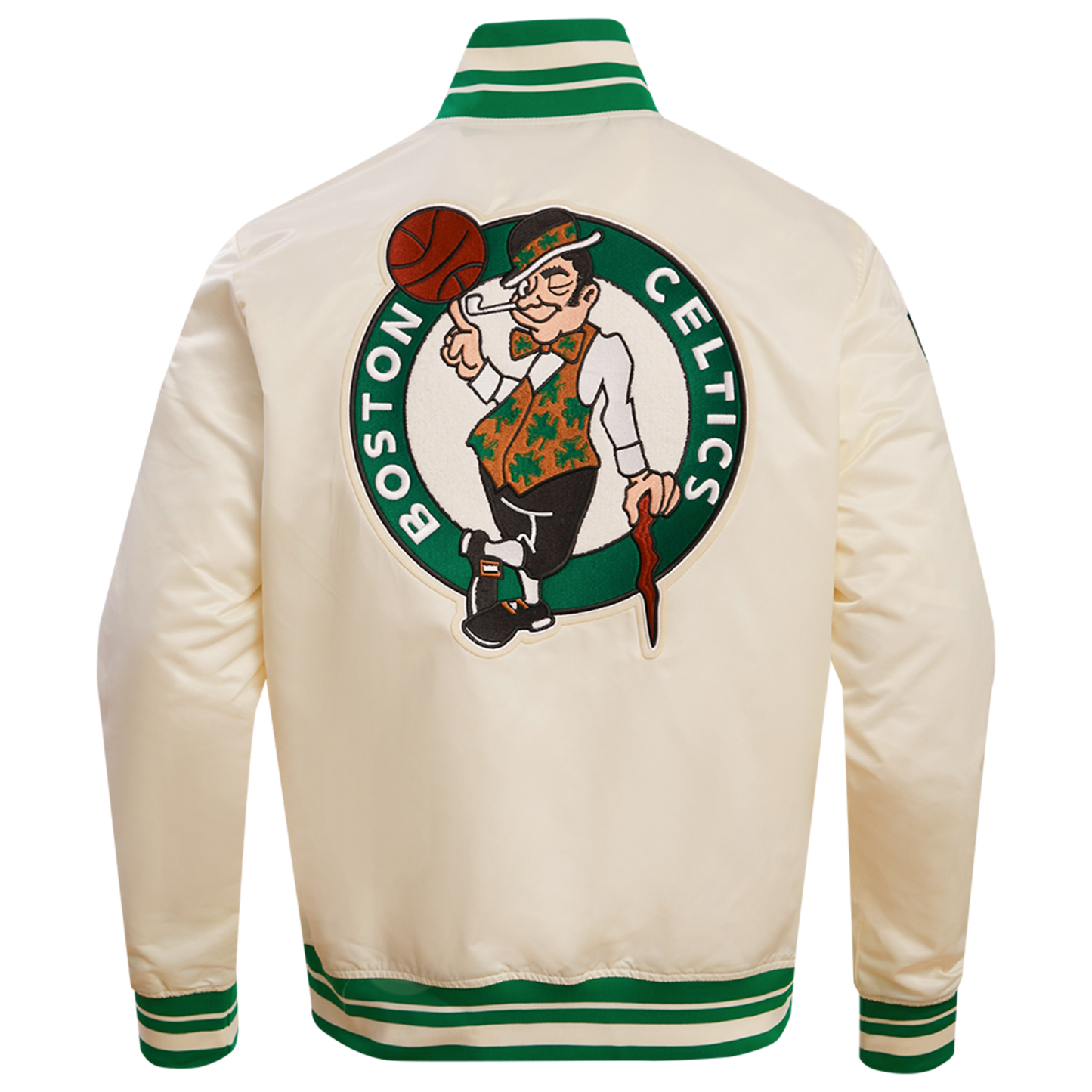 Pro Standard BOSTON CELTICS SATIN JACKET - Men's - Eggshell