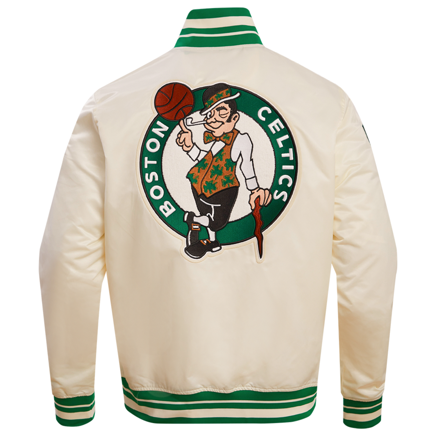 Pro Standard BOSTON CELTICS SATIN JACKET - Men's - Eggshell