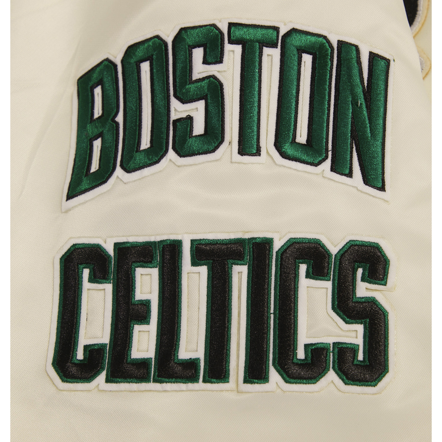 Pro Standard BOSTON CELTICS SATIN JACKET - Men's - Eggshell