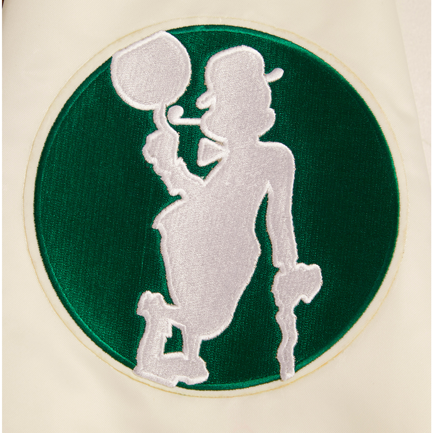Pro Standard BOSTON CELTICS SATIN JACKET - Men's - Eggshell