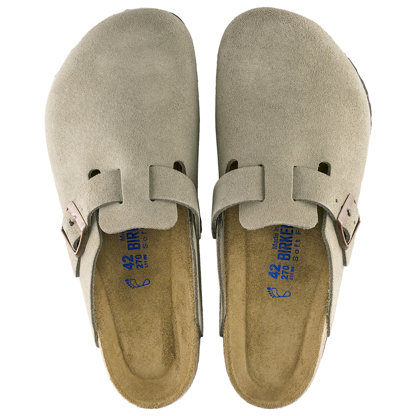 Birkenstock Boston Soft Footbed - Men's - Brown/Beige