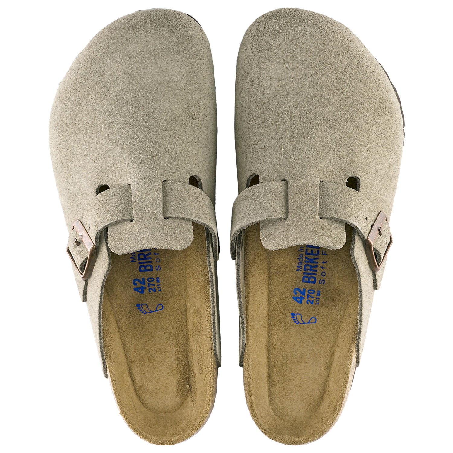 Birkenstock Boston Soft Footbed - Men's - Brown/Beige