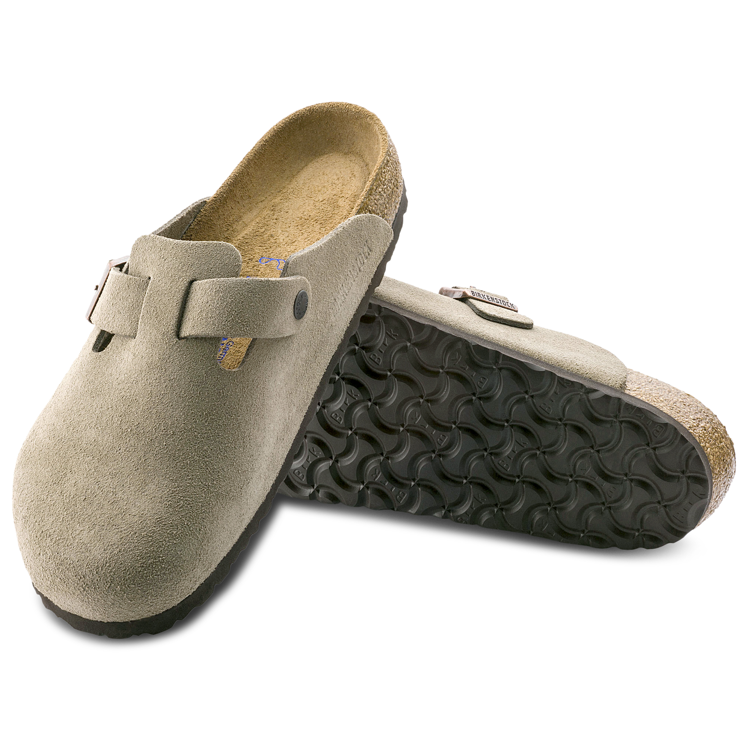 Birkenstock Boston Soft Footbed - Men's - Brown/Beige