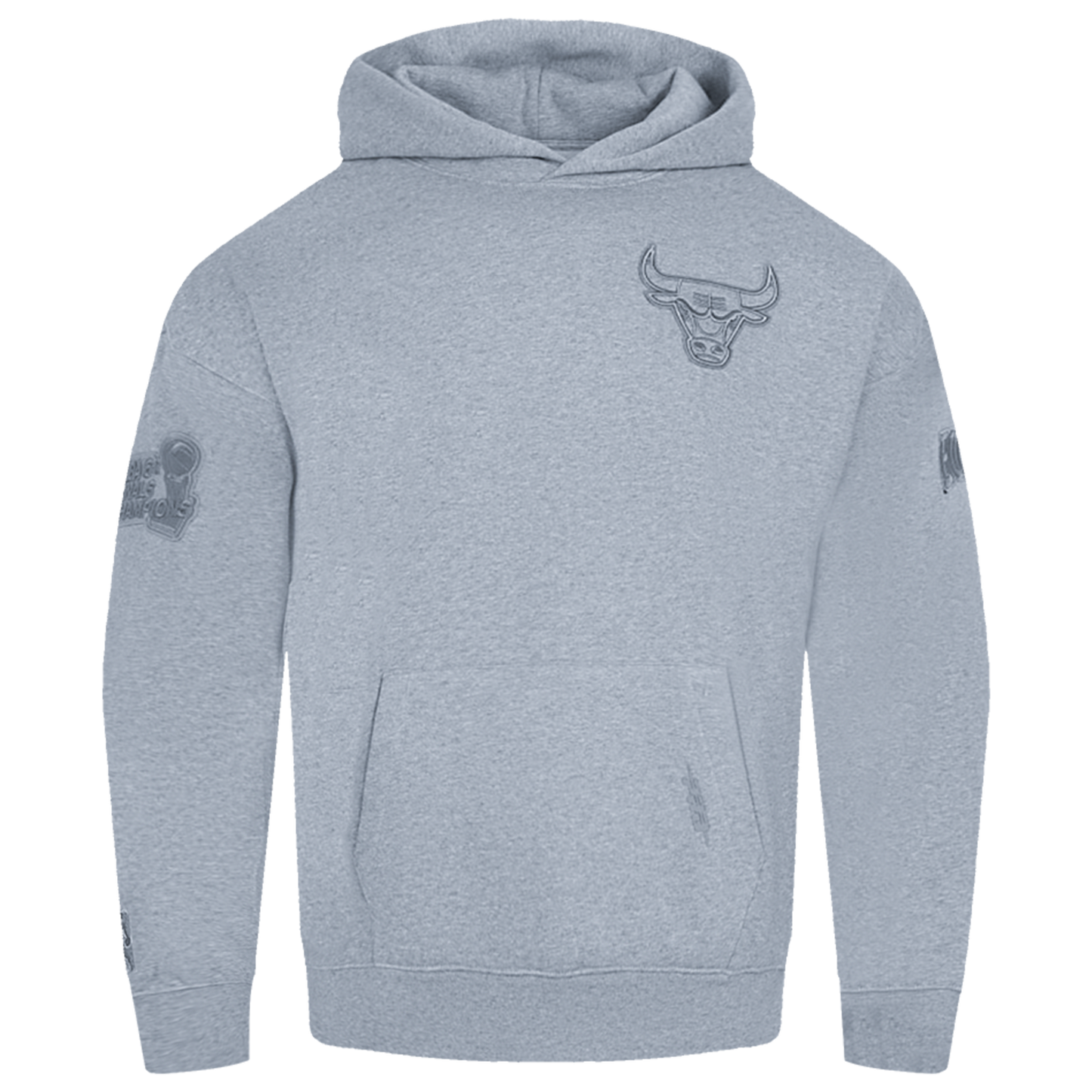 Pro Standard Bulls Logo Hoodie - Men's - Dark Heather Gray