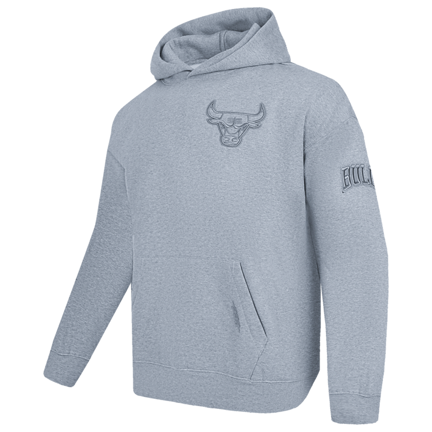 Pro Standard Bulls Logo Hoodie - Men's - Dark Heather Gray