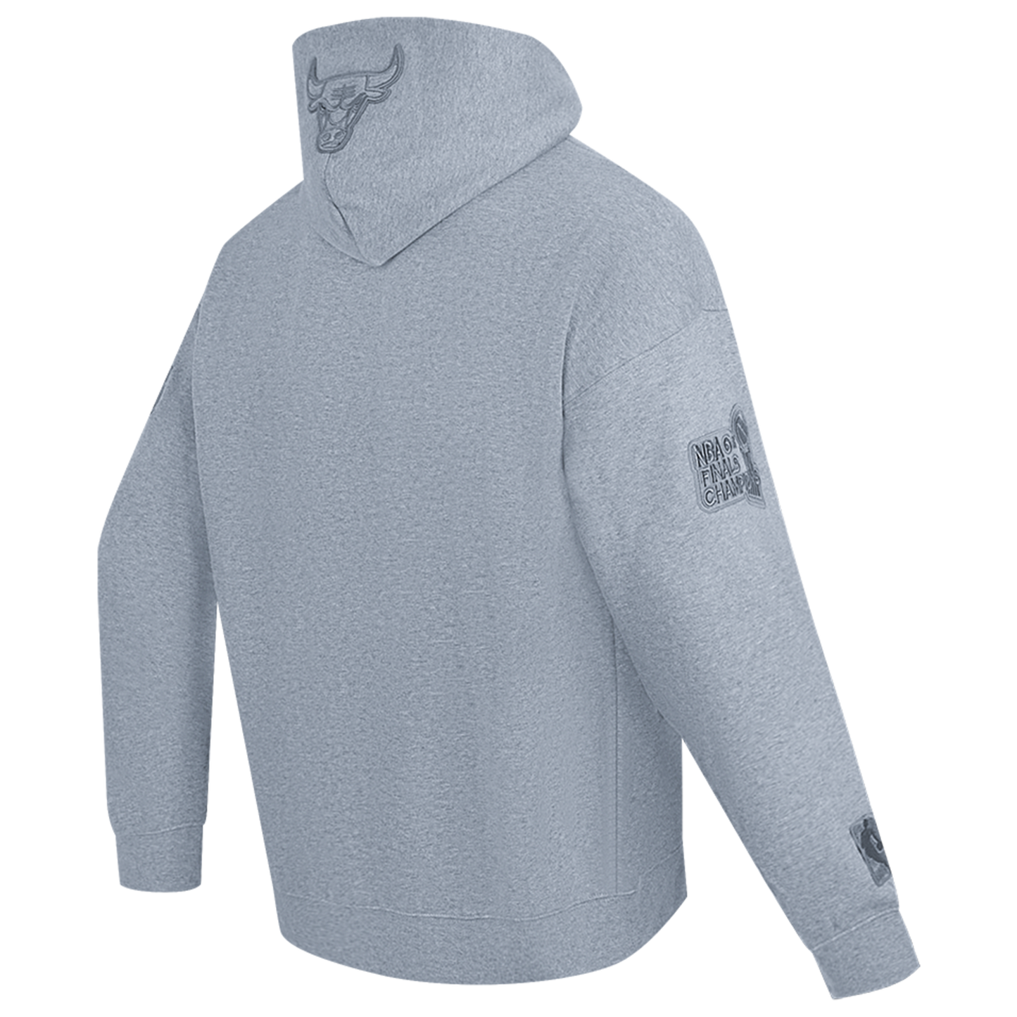 Pro Standard Bulls Logo Hoodie - Men's - Dark Heather Gray