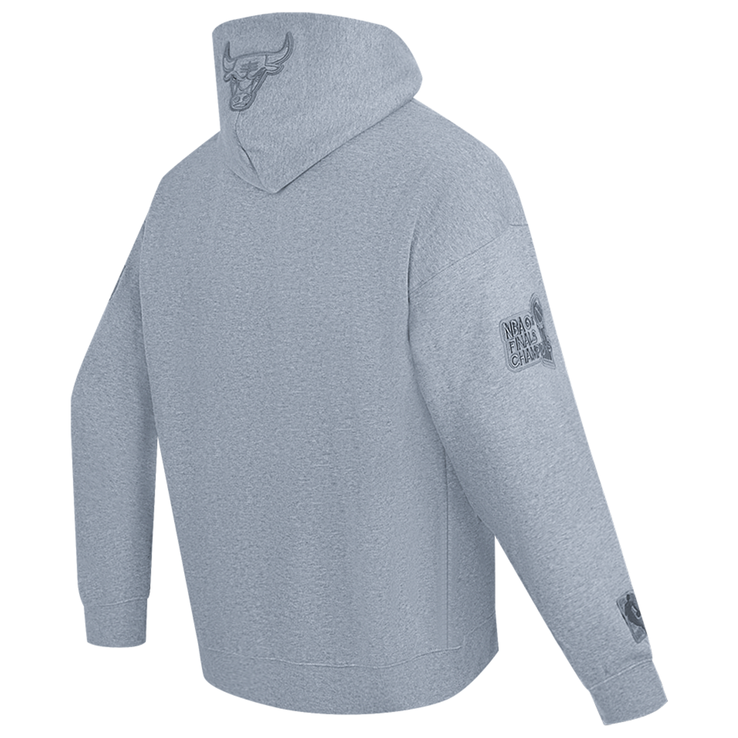 Pro Standard Bulls Logo Hoodie - Men's - Dark Heather Gray