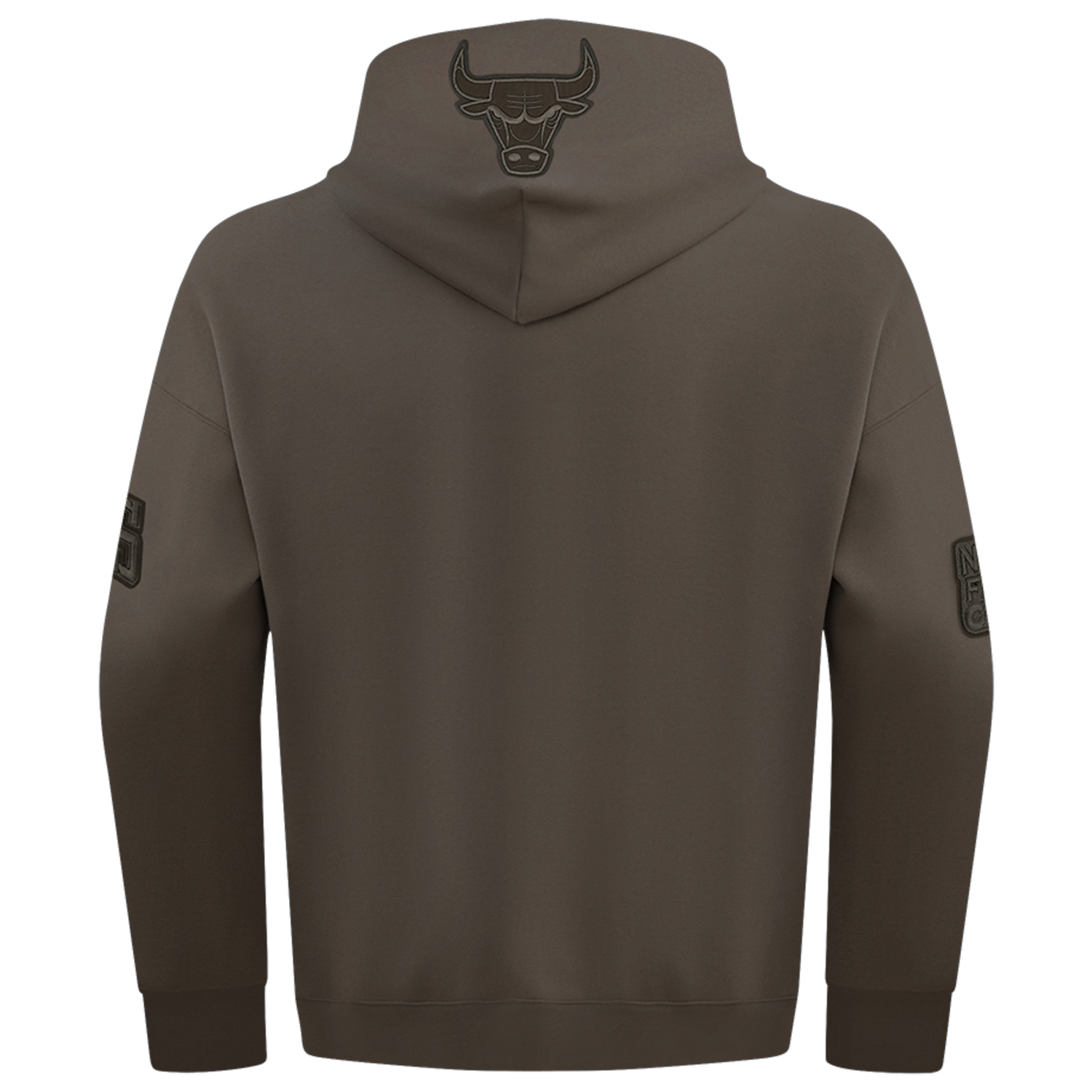 Pro Standard Bulls Logo Hoodie - Men's - Dark Taupe