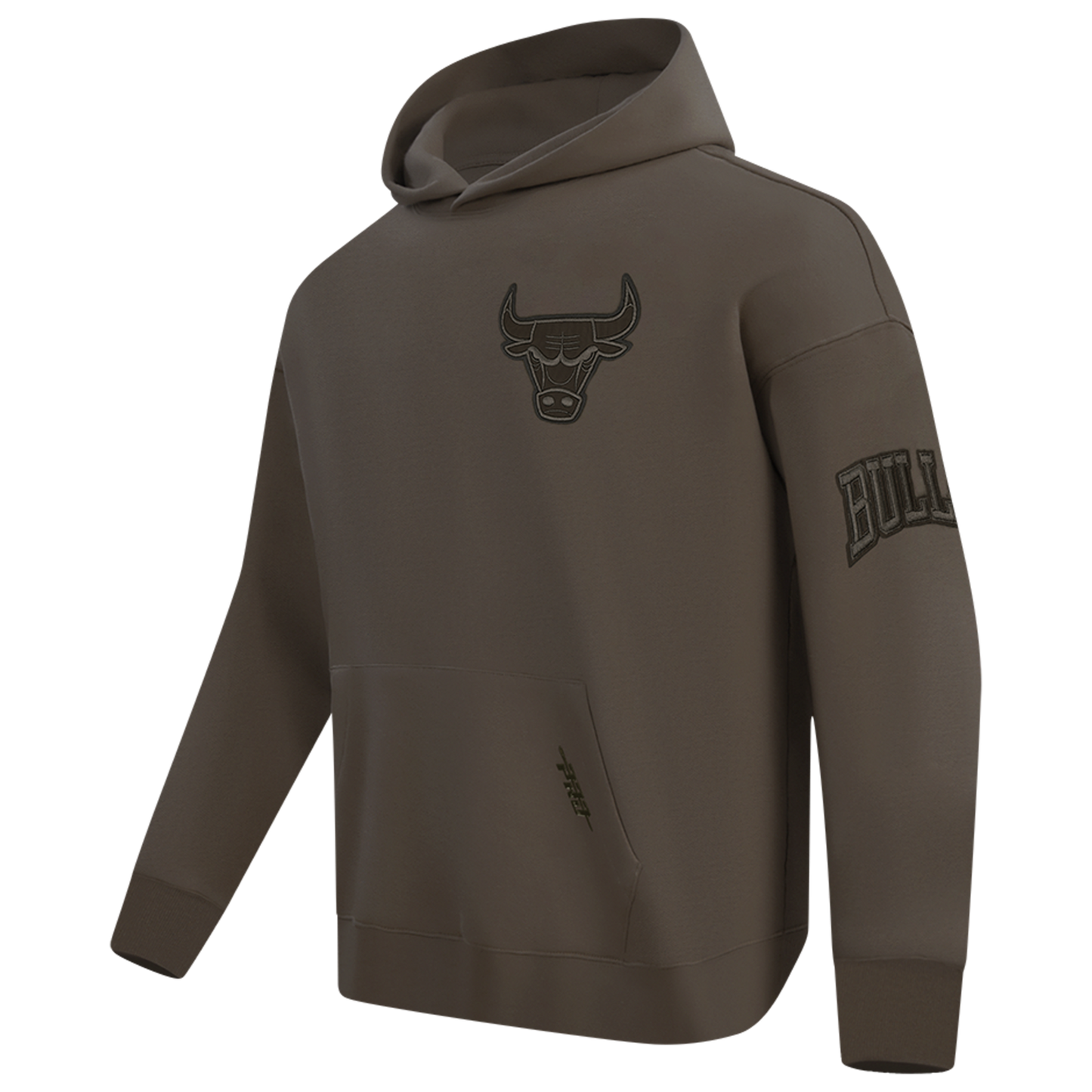 Pro Standard Bulls Logo Hoodie - Men's - Dark Taupe