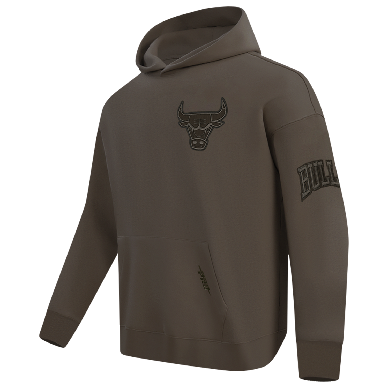 Pro Standard Bulls Logo Hoodie - Men's - Dark Taupe