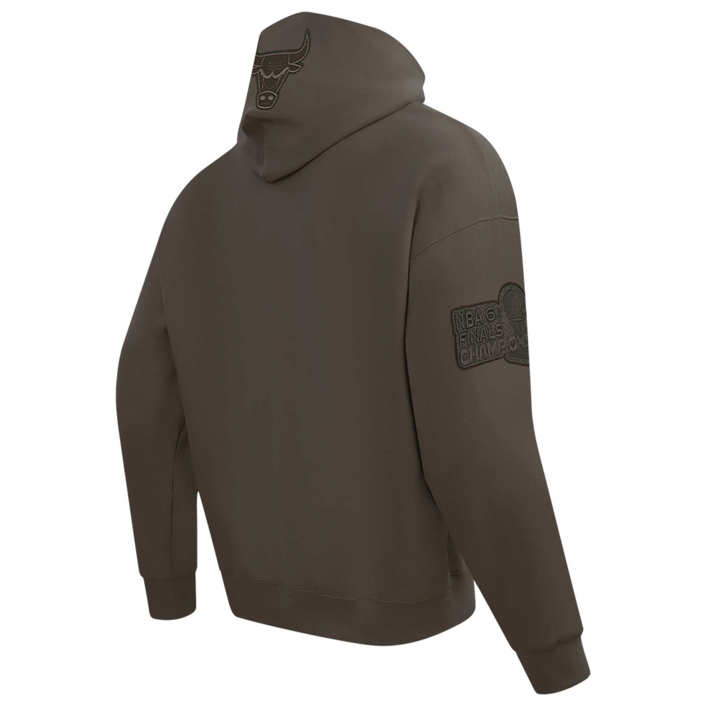 Pro Standard Bulls Logo Hoodie - Men's - Dark Taupe
