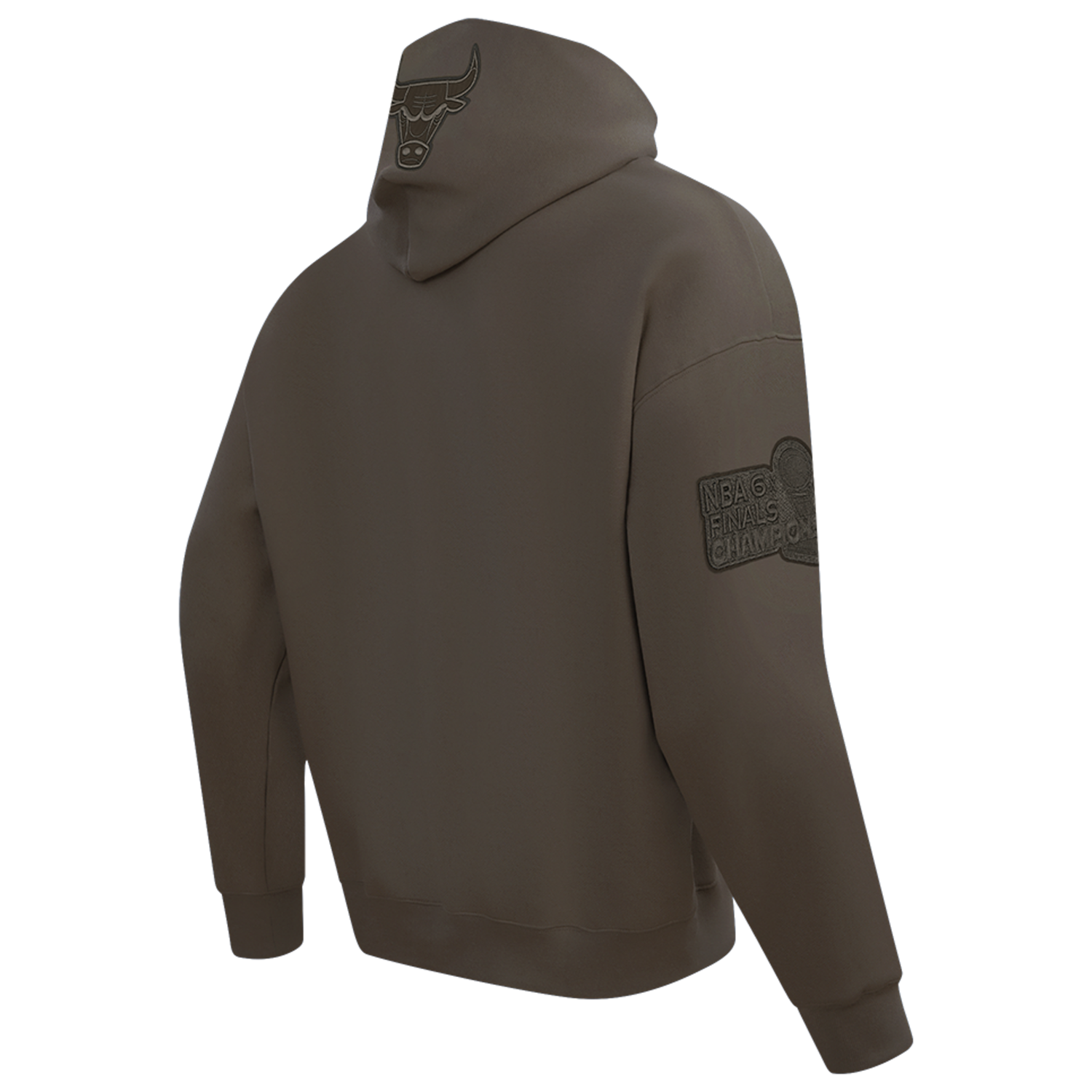 Pro Standard Bulls Logo Hoodie - Men's - Dark Taupe