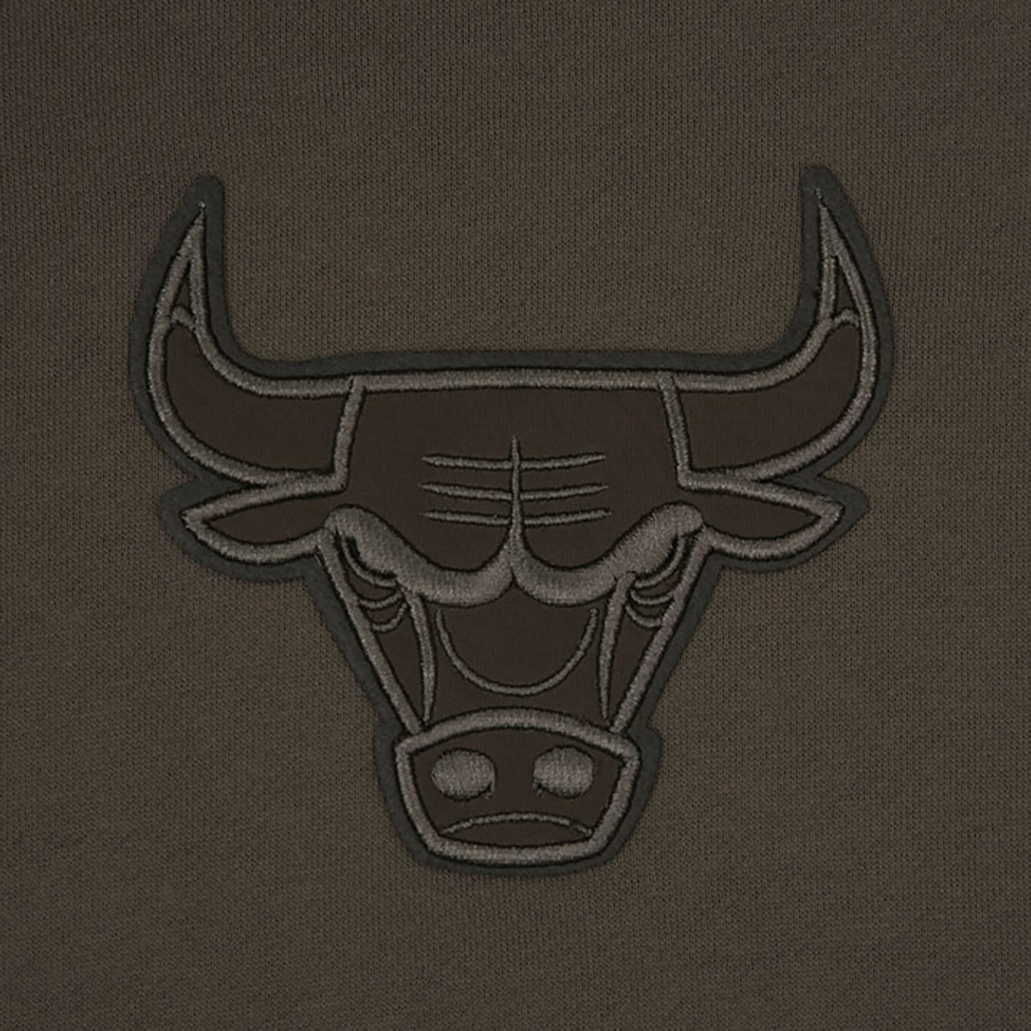 Pro Standard Bulls Logo Hoodie - Men's - Dark Taupe
