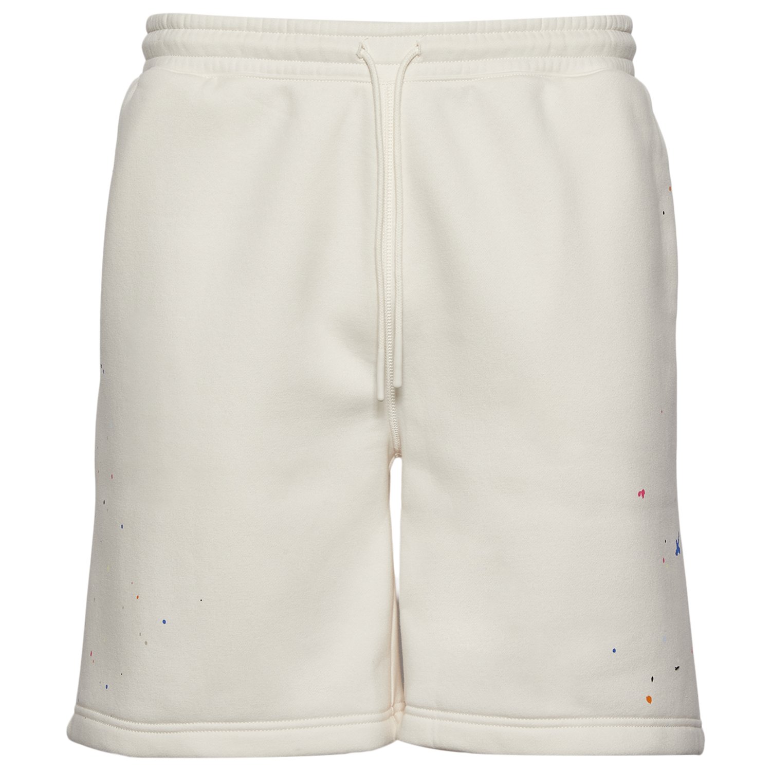 LCKR Bradley Fleece Shorts - Men's - Egret/Paint Splatter