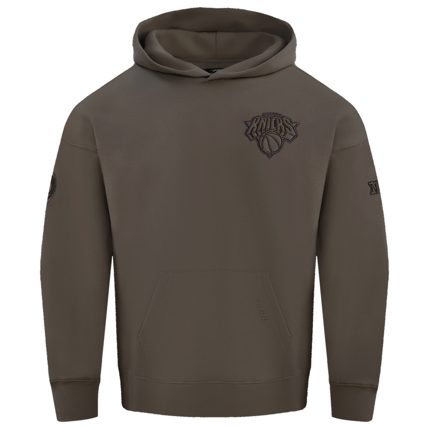 Pro Standard Knicks Neutral Drop Shoulder Pullover Hoodie - Men's - Dark Taupe