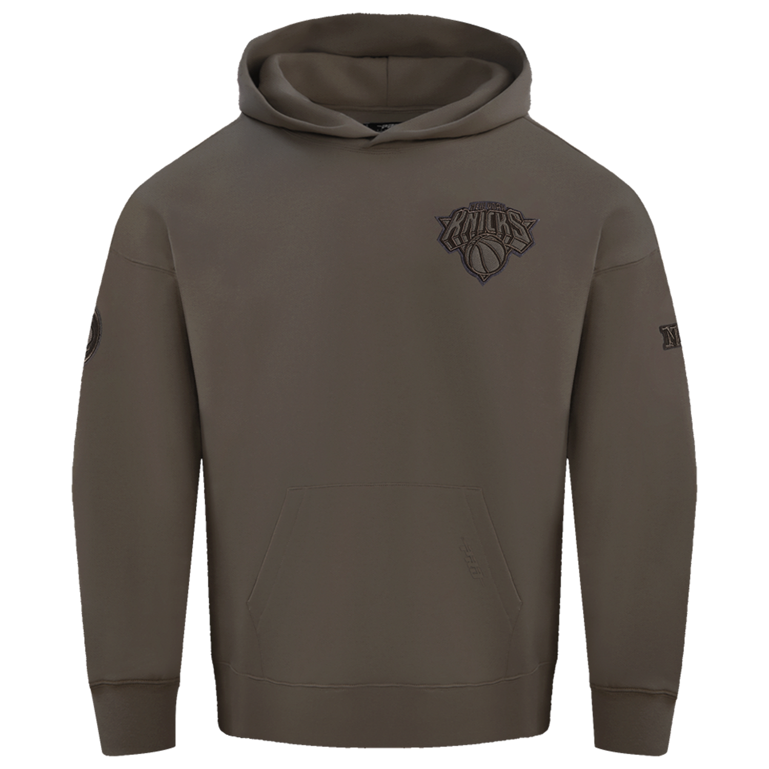Pro Standard Knicks Neutral Drop Shoulder Pullover Hoodie - Men's - Dark Taupe
