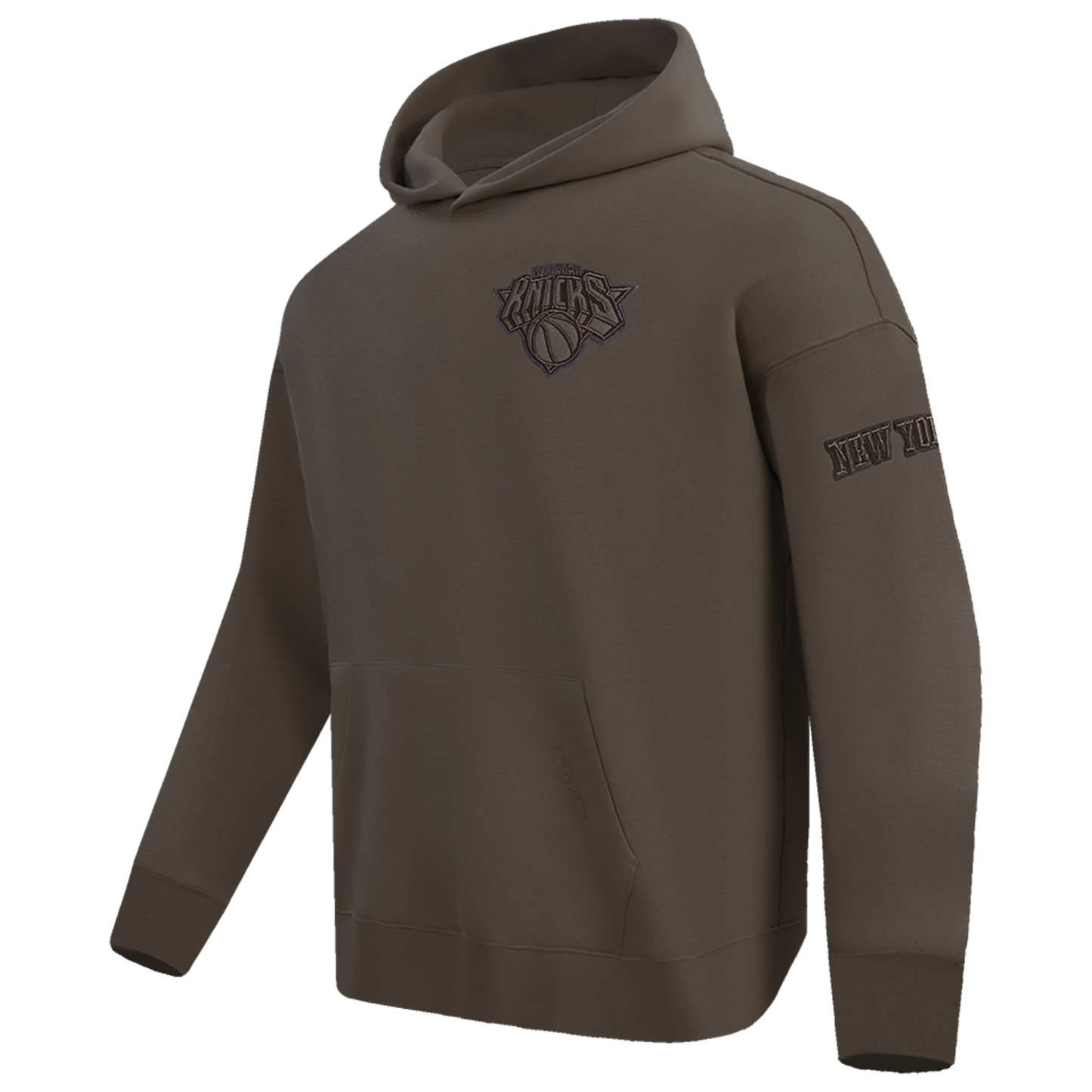 Pro Standard Knicks Neutral Drop Shoulder Pullover Hoodie - Men's - Dark Taupe