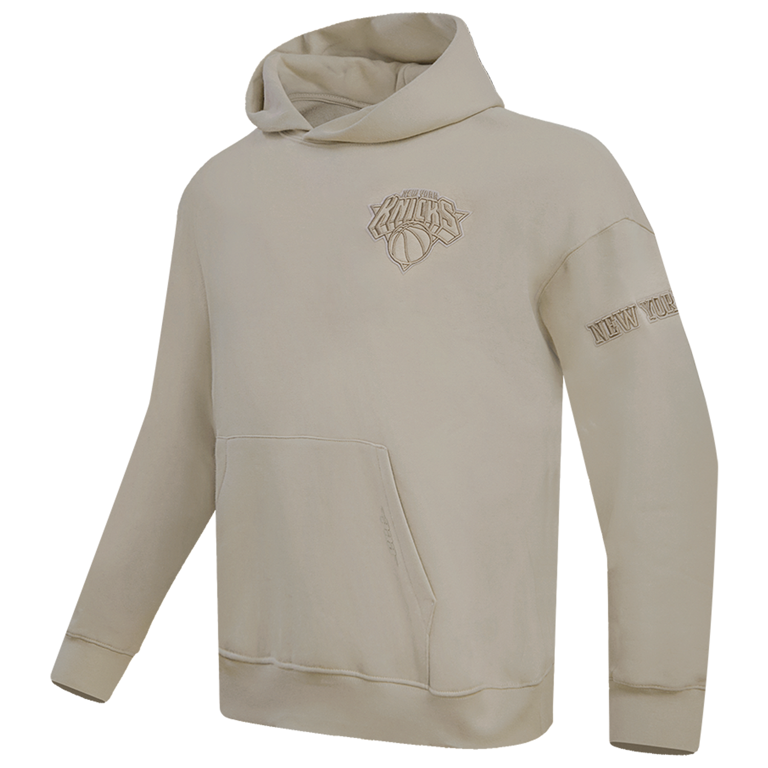 Pro Standard Knicks Neutral Drop Shoulder Pullover Hoodie - Men's - Taupe