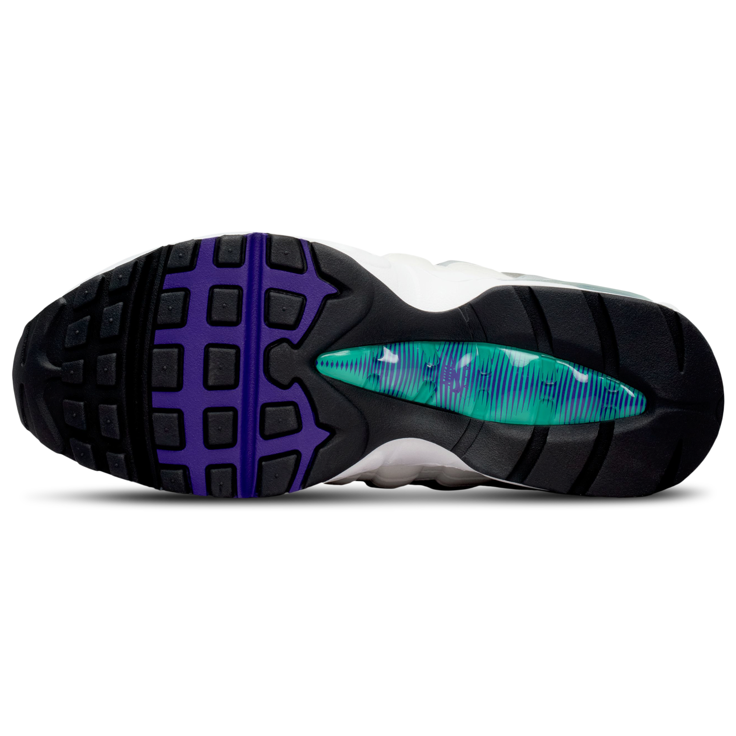 Nike Air Max 95 OG - Women's - White/Court Purple/Wolf Grey
