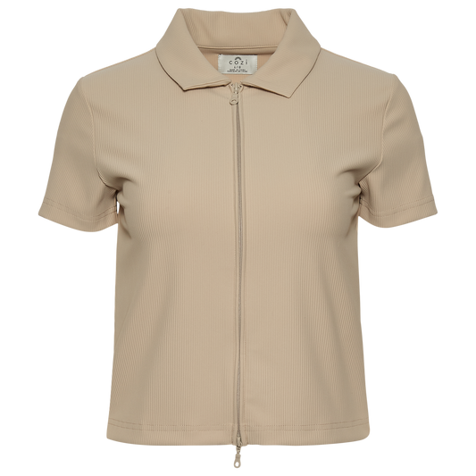 Cozi Fitted Polo - Women's - Brown