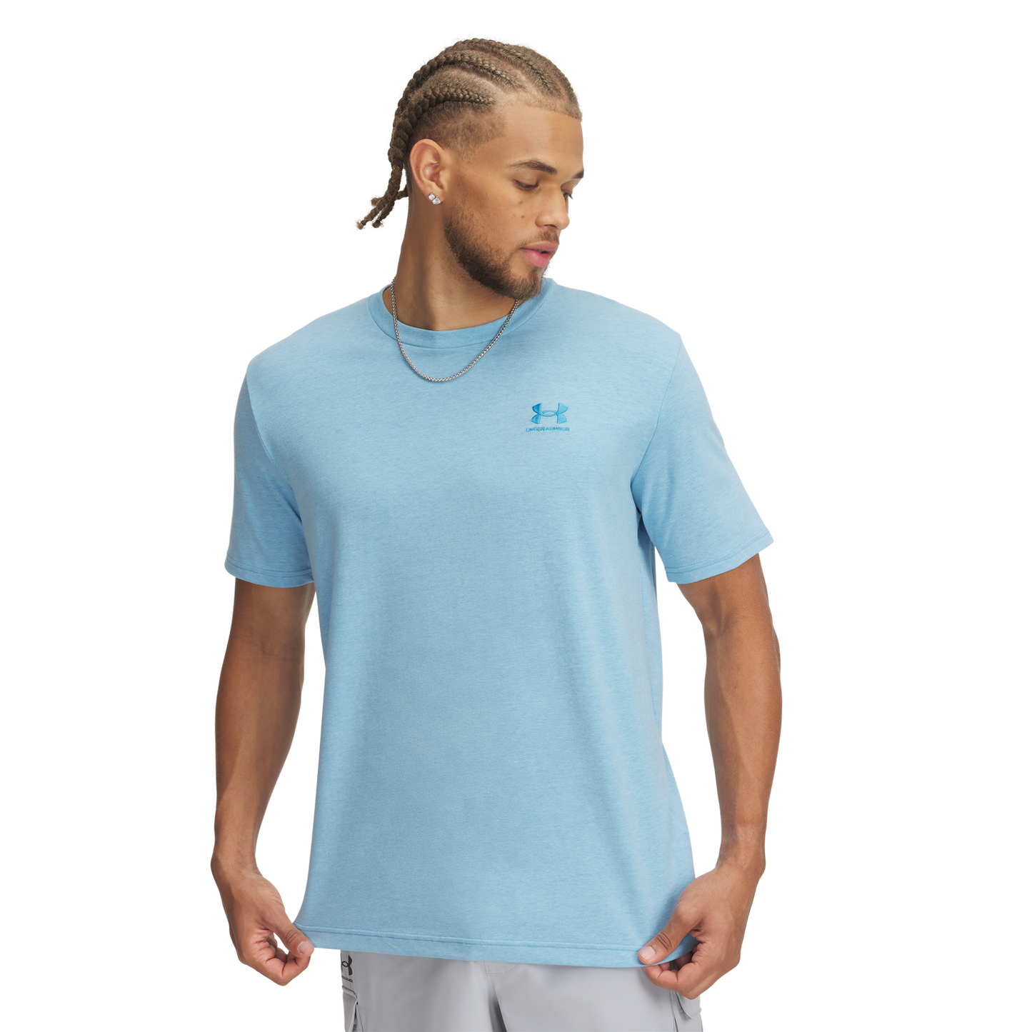 Under Armour Icon Tee - Men's - Ether Blue/Ether Blue