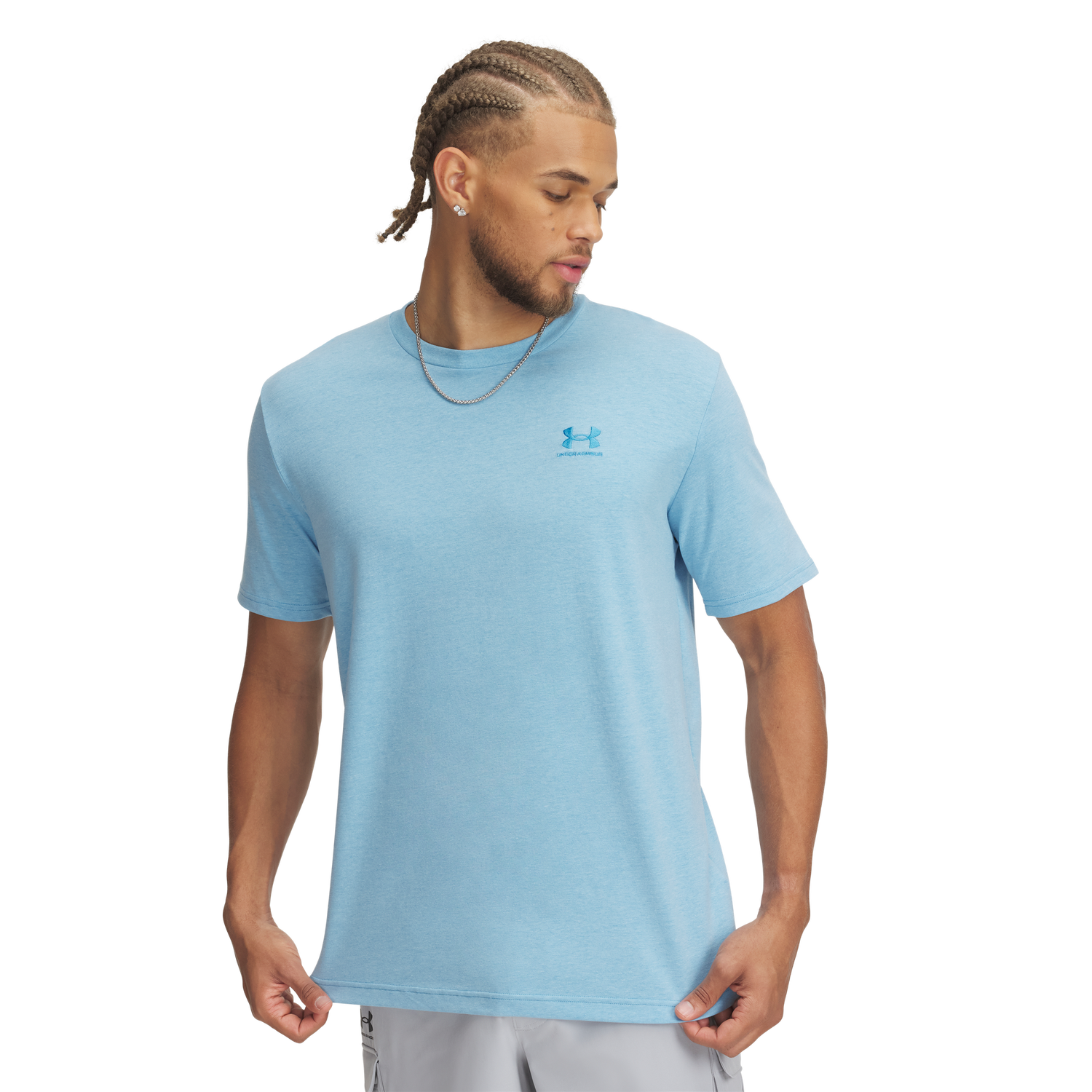 Under Armour Icon Tee - Men's - Ether Blue/Ether Blue