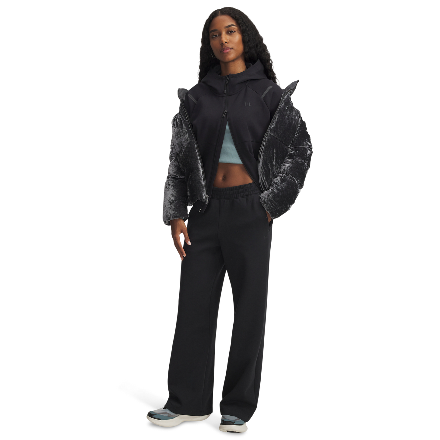 Under Armour Unstoppable Fleece Pant - Women's - Black/Black
