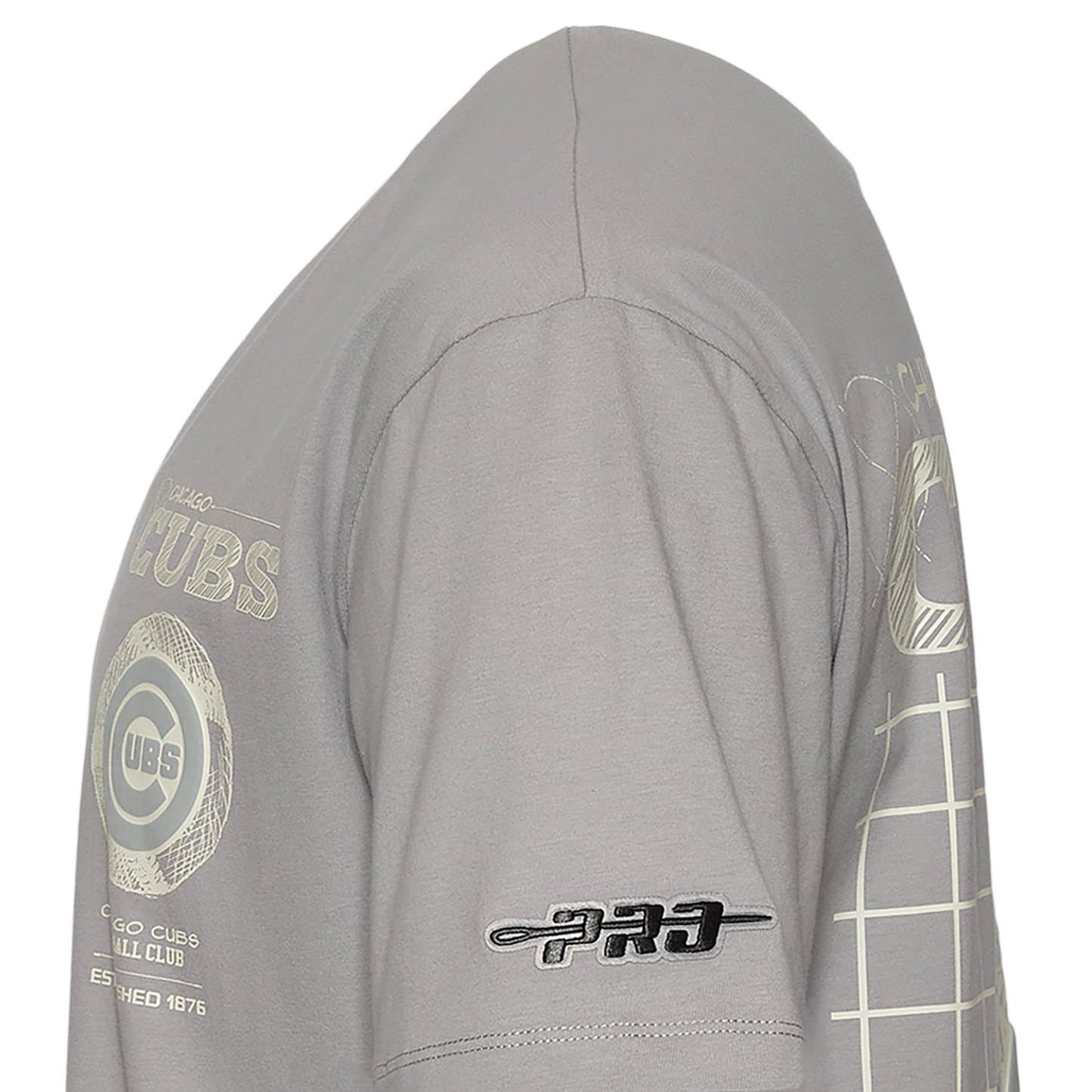 Pro Standard Cubs Blueprint Pro Drop Shoulder FC T-Shirt - Men's - Silver