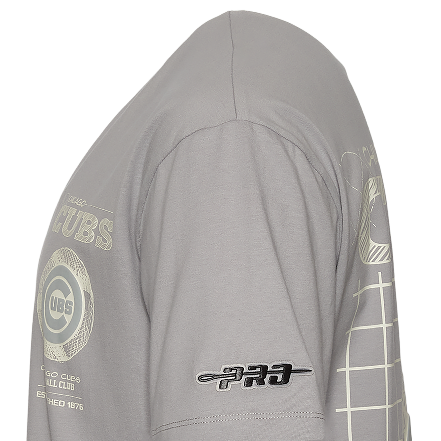 Pro Standard Cubs Blueprint Pro Drop Shoulder FC T-Shirt - Men's - Silver