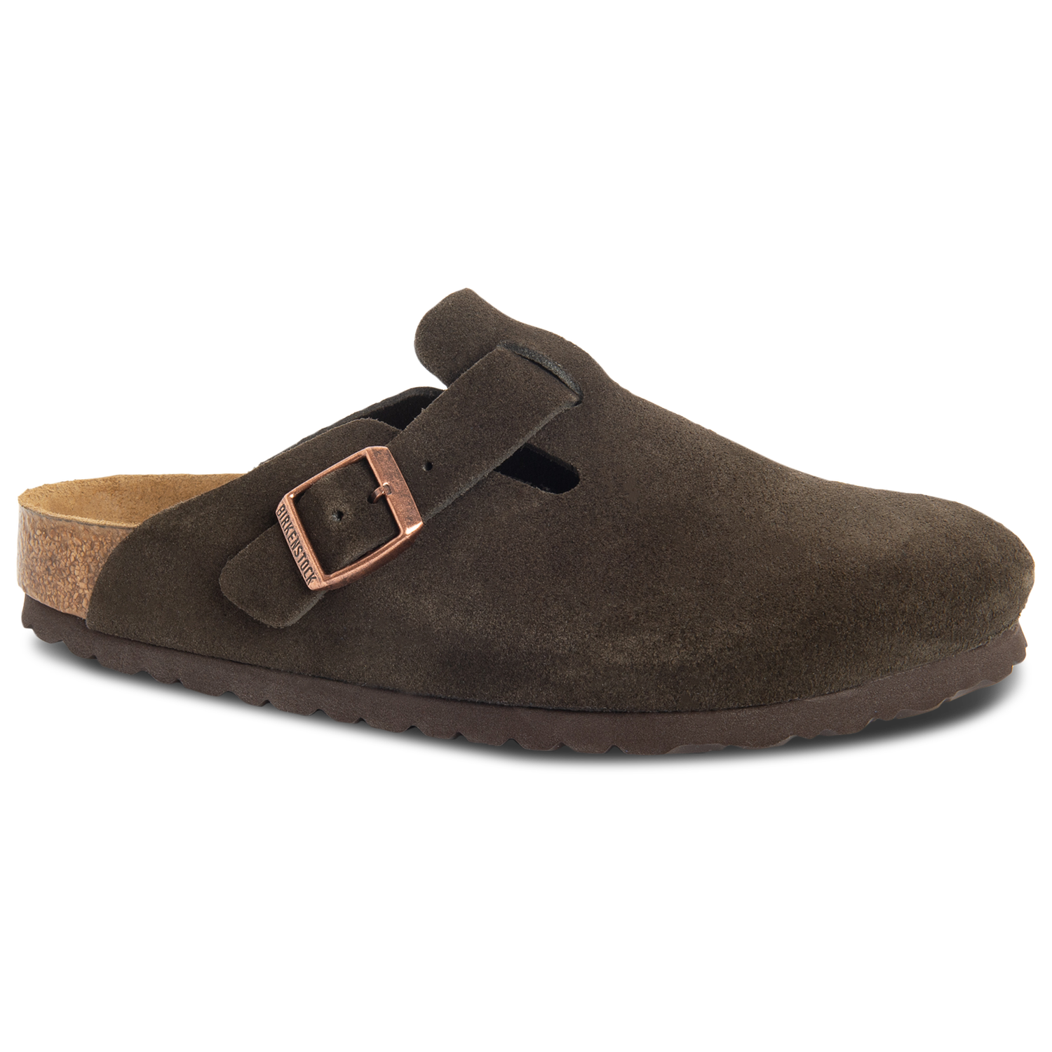 Birkenstock Boston Soft Footbed Suede - Men's - Brown/Beige