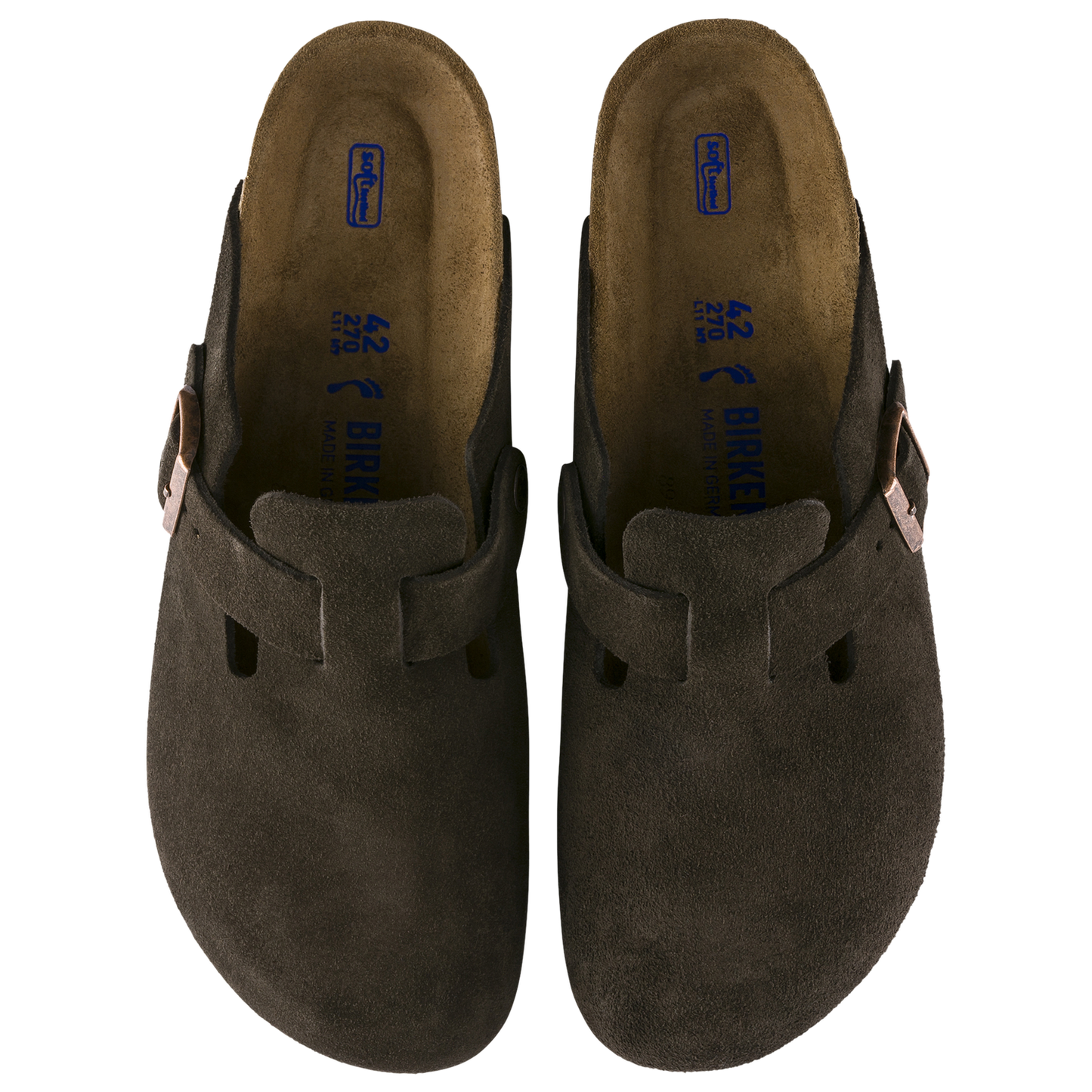 Birkenstock Boston Soft Footbed Suede - Men's - Brown/Beige