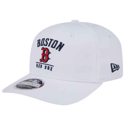 New Era Red Sox 9SEVENTY Stretch-Snap Cap - Men's - White/Red