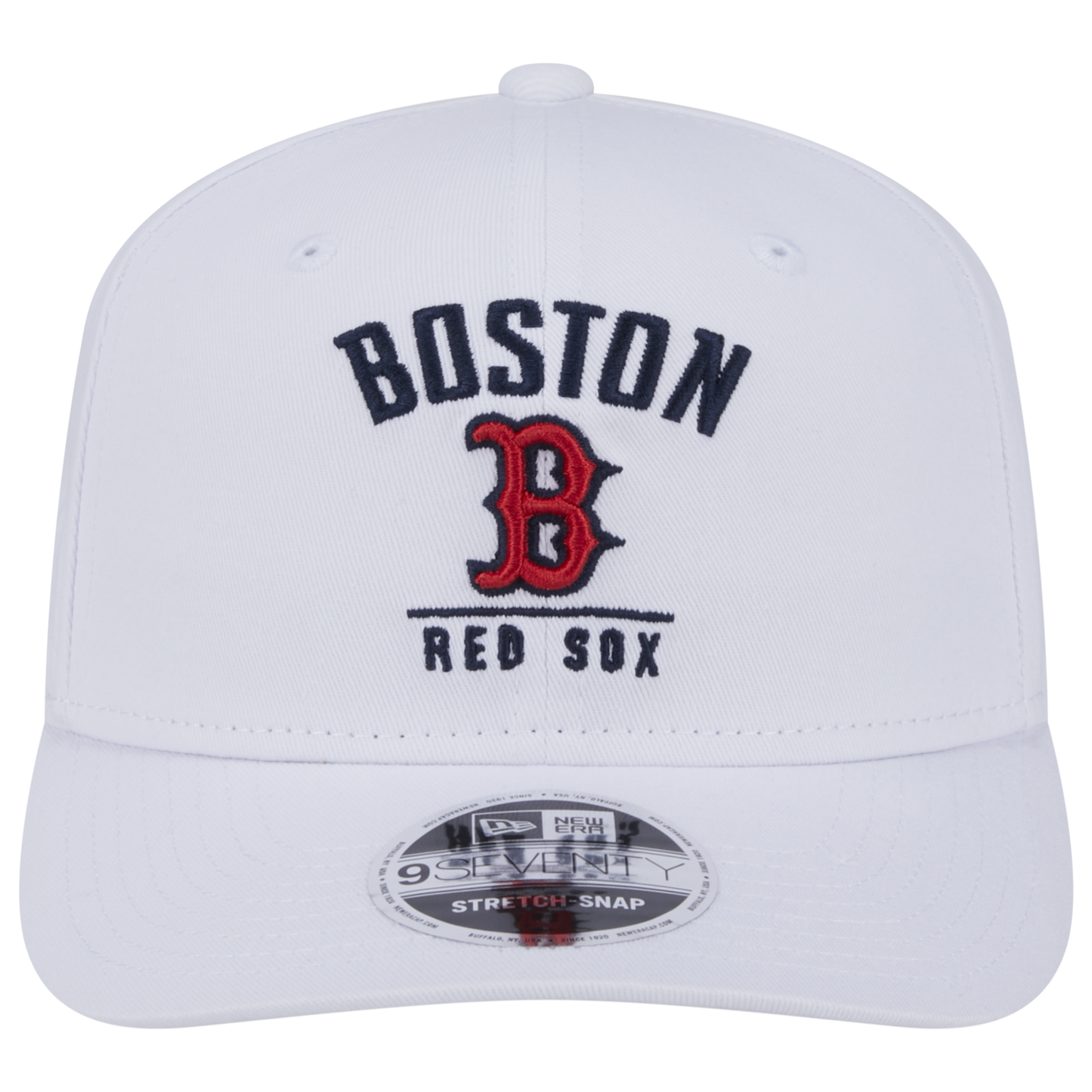 New Era Red Sox 9SEVENTY Stretch-Snap Cap - Men's - White/Red