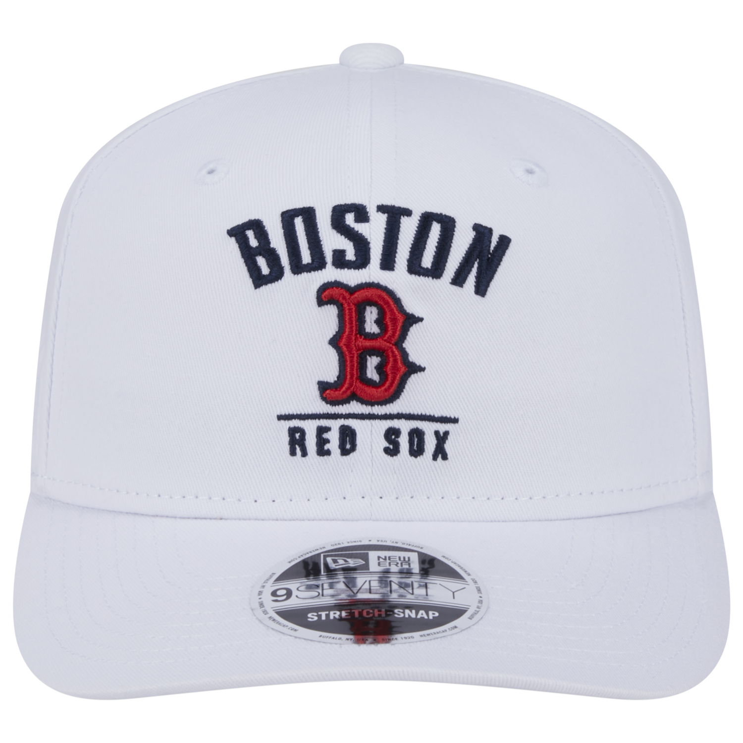 New Era Red Sox 9SEVENTY Stretch-Snap Cap - Men's - White/Red