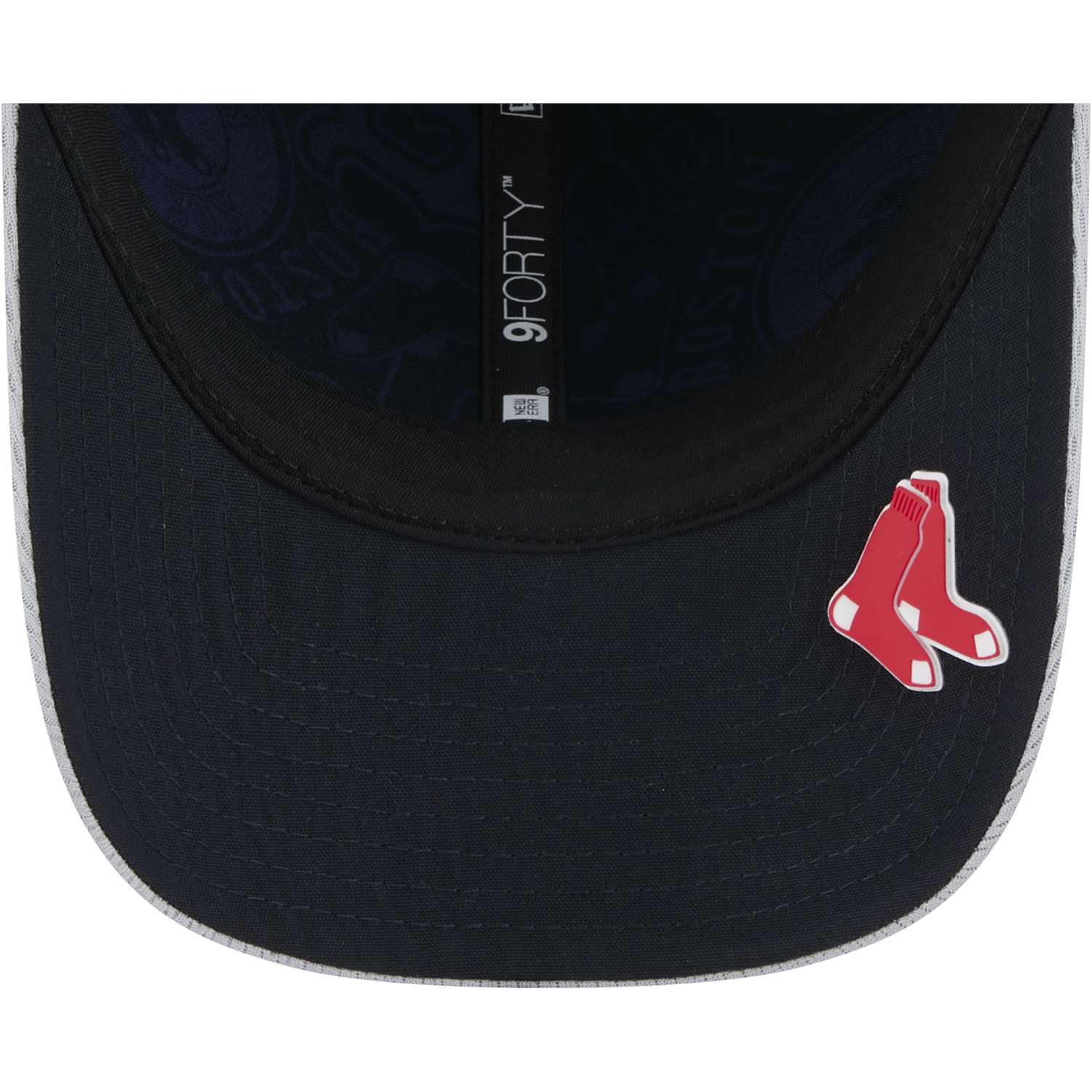 New Era Red Sox 9FORTY M-Crown Cap - Men's - Grey/Navy