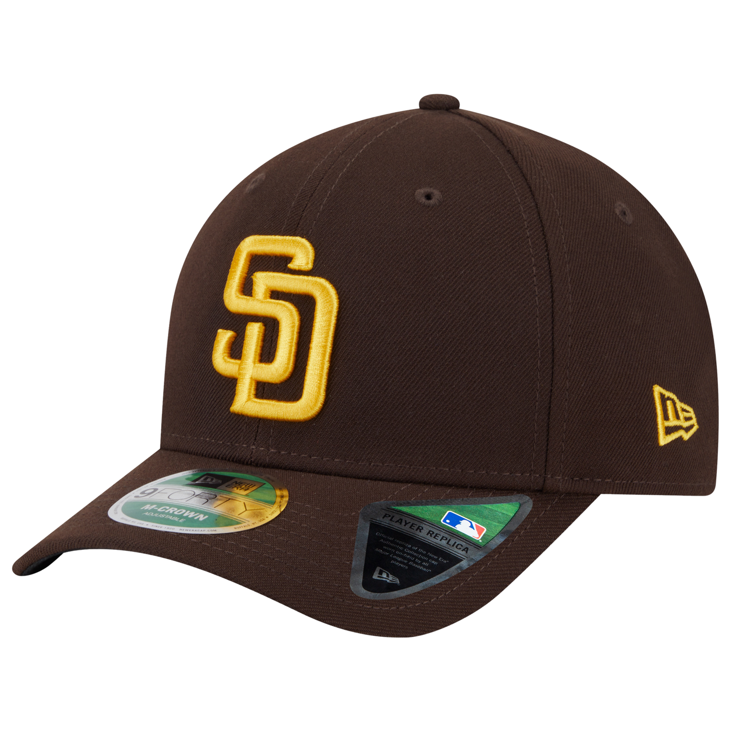 New Era Padres Player Replica 9FORTY Cap - Men's - Brown/Yellow