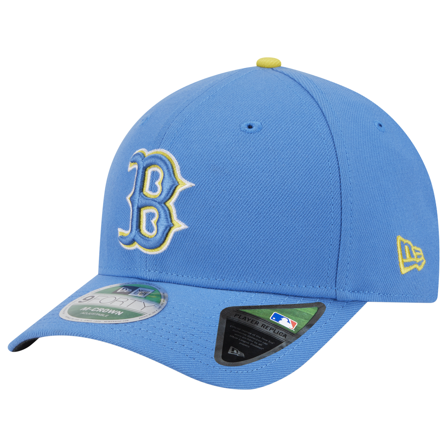 New Era Red Sox 9FORTY M-Crown Alternate Cap - Men's - Carolina/Yellow