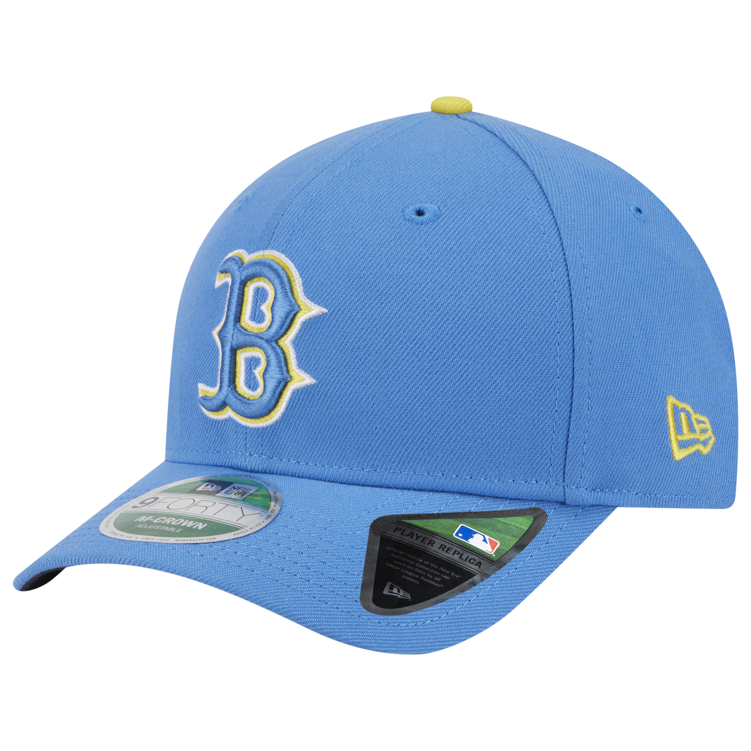 New Era Red Sox 9FORTY M-Crown Alternate Cap - Men's - Carolina/Yellow