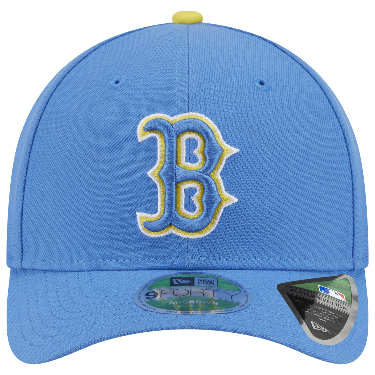 New Era Red Sox 9FORTY M-Crown Alternate Cap - Men's - Carolina/Yellow