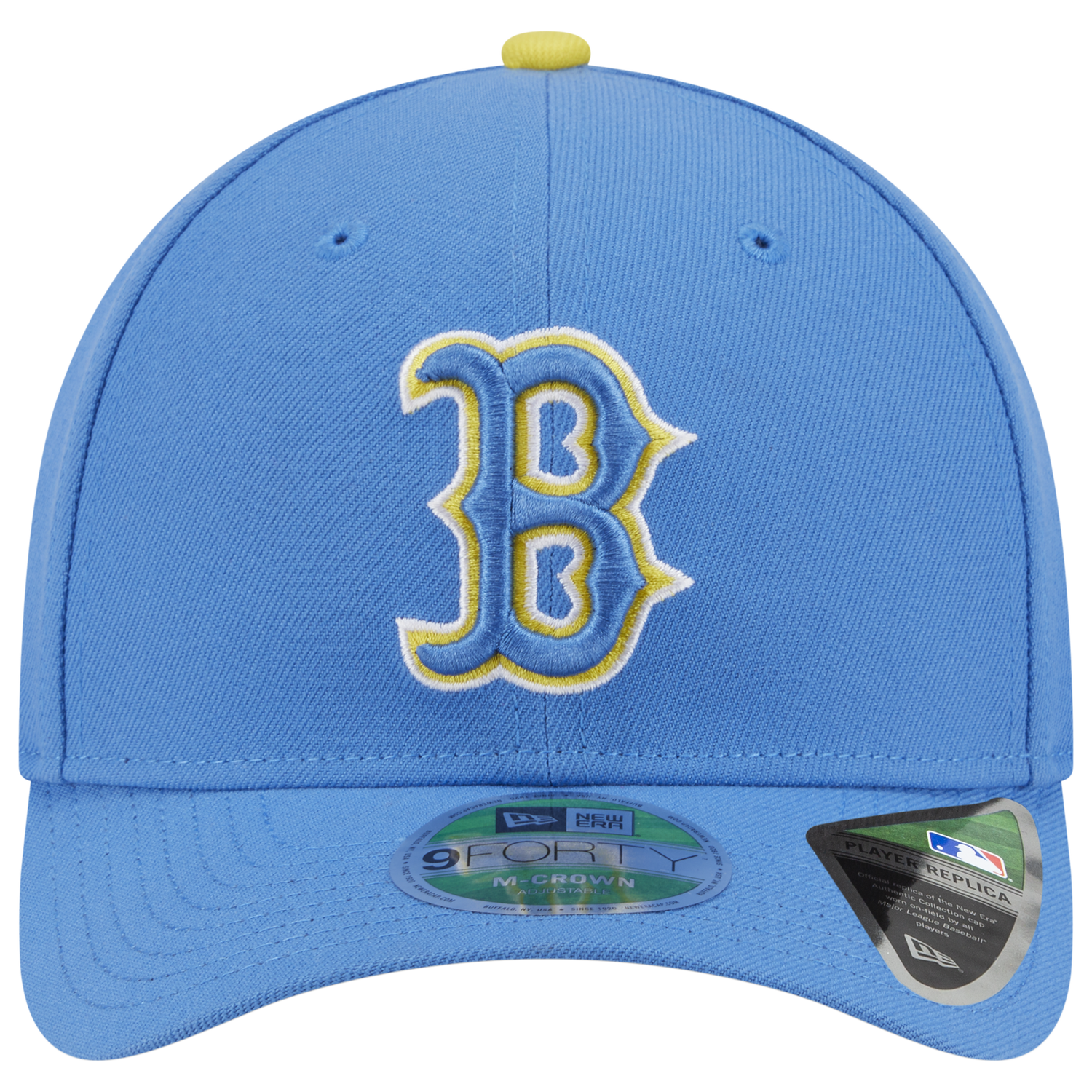 New Era Red Sox 9FORTY M-Crown Alternate Cap - Men's - Carolina/Yellow
